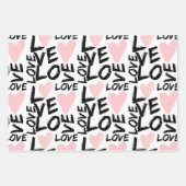 Moderne liefde inpakpapier vel (Voorkant)