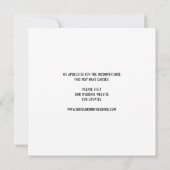 Moderne Liefde is Besmettelijk Uitstel Bruiloft Aankondiging (Achterkant)