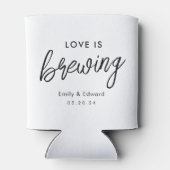 Moderne liefde is het brouwen van Vrijgezellenfees Blikjeskoeler (Achterkant)