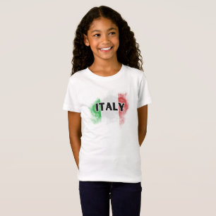 Moderne Liefde Italië Vlag Rome Souvenir T-shirt