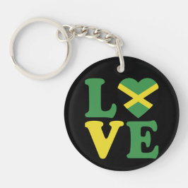 Moderne liefde Jamaica vlag Sleutelhanger