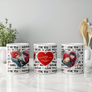 Moderne Liefde Je 2 Hart Foto's & Persoonlijk Beri Koffiemok