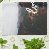 Moderne Liefde Lettertype Koppel Aangepaste Foto  Theedoek (Gevouwen)