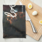 Moderne Liefde Lettertype Koppel Aangepaste Foto  Theedoek (Quarter Fold)