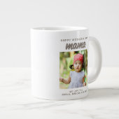 Moderne Liefde Mama Kinder Foto Gelukkige Moederda Grote Koffiekop (Voorkant rechts)