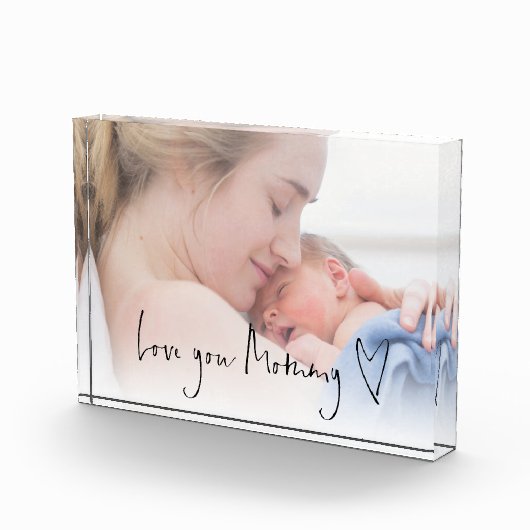 Moderne Liefde Manuscript Heart Fotobekleding Fotoblokken (Rechts)