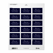 Moderne liefde - Marine Etiket (Full Sheet)