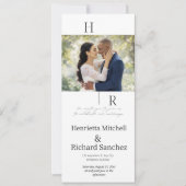 Moderne liefde: minimalistisch ontwerp voor huweli kaart (Voorkant)