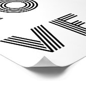 Moderne liefde | Monochrome citaat Kunstendy stijl Poster (Hoek)