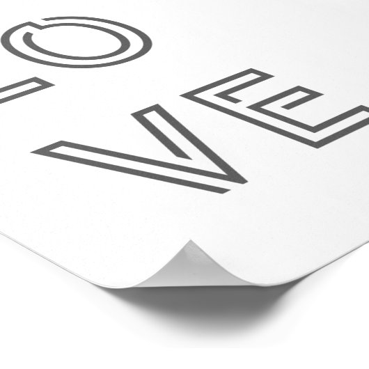 Moderne liefde | Monochrome citaat Kunstendy stijl Poster (Hoek)