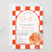 Moderne Liefde Op Het Eerste Spritz Sinaasappelkle Kaart (Voorkant)