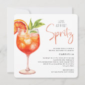 Moderne liefde op het eerste Spritz Vrijgezellenfe Kaart (Voorkant)