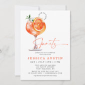 Moderne liefde op het eerste Spritz Vrijgezellenfe Kaart (Voorkant)