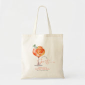 Moderne liefde op het eerste Spritz Vrijgezellenfe Tote Bag (Voorkant)