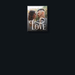 Moderne liefde op maat gemaakte trouwfoto koppels canvas afdruk<br><div class="desc">Maak van je favoriete trouw- of verlovingsfoto een prachtig kunstwerk voor aan de muur met deze Modern Love Custom Wedding Photo Couples Monogram Canvasprint. Ontworpen met strakke lijnen, zachte moderne typografie en een verfijnd monogram, verandert dit canvas jouw speciale moment in een betekenisvol decoratiestuk dat er elegant, intiem en altijd...</div>