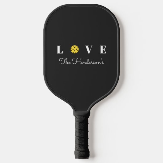 Moderne Liefde Pickleball Team Familie Pickleball Paddle (Voorkant)