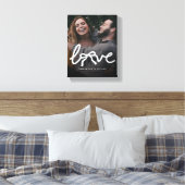 Moderne Liefde Pijl Typografie Koppel Aangepaste F Canvas Afdruk (Insitu (Slaapkamer))