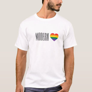 Moderne liefde - Rainbow Heart T-shirt