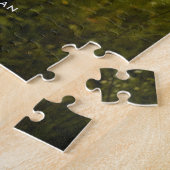 Moderne 'Liefde' Script Trouwkoppel Foto Legpuzzel (Zijkant)