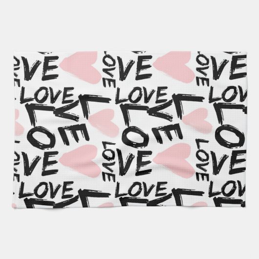 Moderne liefde theedoek (Horizontaal)