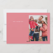 Moderne Liefde Typografie Valentijnsdag Foto Feestdagenkaart (Achterkant)