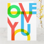 Moderne Liefde u Typografie | Valentijnsdag Kaart (Gele Bloem)