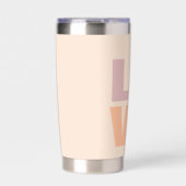 Moderne liefde Valentijnse  cadeau foto Geïsoleerde Drinkbeker (Voorkant)