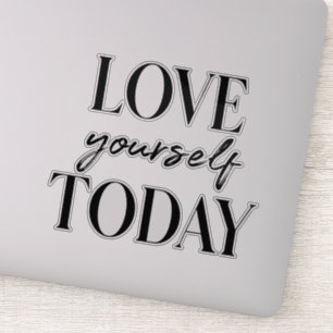 Moderne liefde vandaag de dag, positief citaat sticker