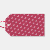 Moderne "Liefde" Viva Magenta Cadeaulabel (Achterkant Horizontaal)