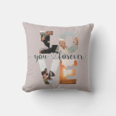 Moderne Liefde Voor Altijd Fotocollage Kussenhoes Kussen (Voorkant)