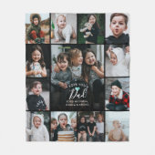 Moderne liefde voor je vader/papa/andere fotocolla fleece deken (Voorkant)