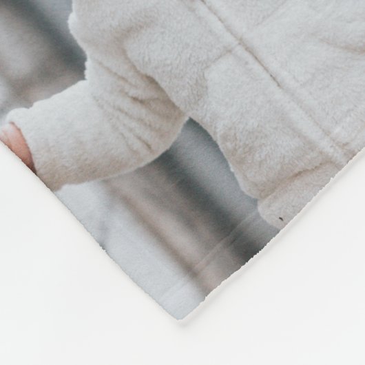 Moderne liefde voor je vader/papa/andere fotocolla fleece deken (Hoek)