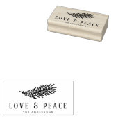 Moderne Liefde & Vrede Pijnnaalden Vakantie Rubberstempel (Gestempeld)