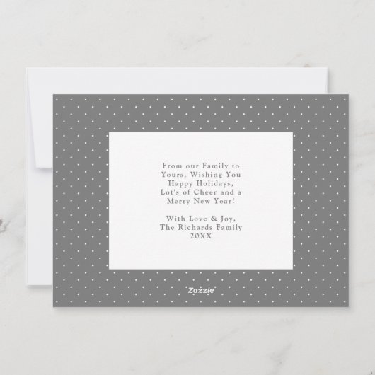 Moderne Liefde Wit Kleurblok Familie Foto Collage Feestdagenkaart (Achterkant)