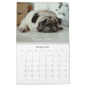 Moderne Liefde Witte Kleur Blok Familie Fotocollag Kalender (Jan 2026)