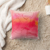 Moderne Liefde Worp Kussen - Waterverf Stel Kunst (Deken)