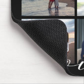 Moderne liefdeskalligrafie Fotocollage Muismat (Hoek)