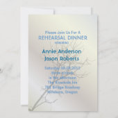 moderne liefdesvogels rustieke landelijke bruiloft kaart (Achterkant)