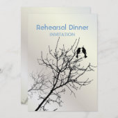 moderne liefdesvogels rustieke landelijke bruiloft kaart (Voorkant / Achterkant)