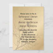 moderne liefdesvogels rustieke landelijke bruiloft kaart (Achterkant)