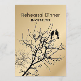 moderne liefdesvogels rustieke landelijke bruiloft kaart