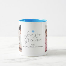 Moderne "Liefste opa" 2-foto Mok