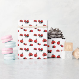 Moderne lieve lieveheersbeestjes cadeaupapier