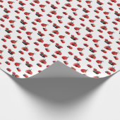 Moderne lieve lieveheersbeestjes cadeaupapier (Hoek)