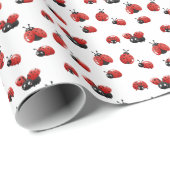 Moderne lieve lieveheersbeestjes cadeaupapier (Rol Hoek)