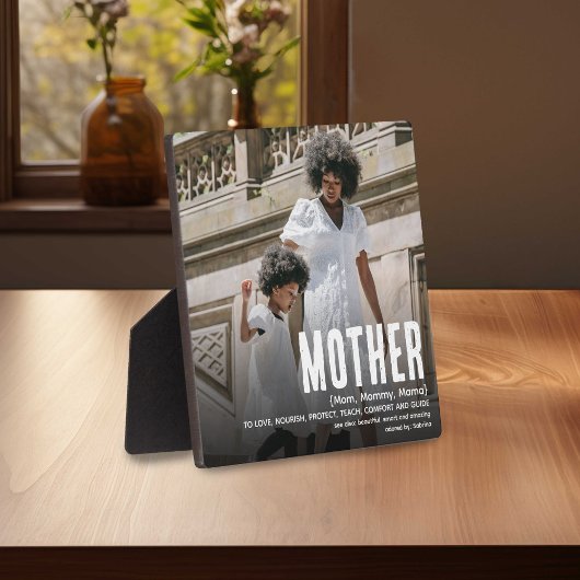 Moderne Lieve MOEDER Definitie & Foto Fotoplaat