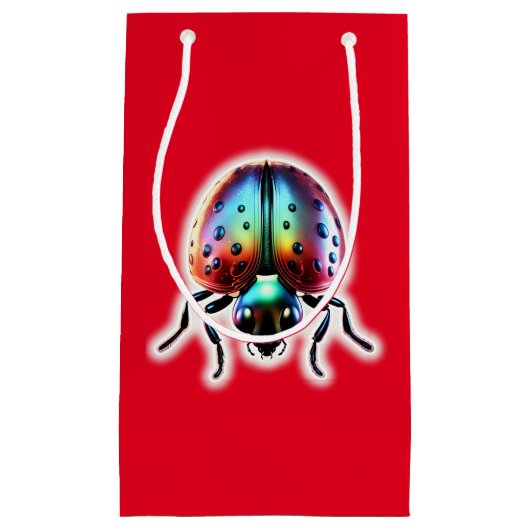 Moderne lieveheersbeestje klein cadeauzakje (Voorkant)