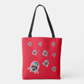 Moderne lieveheersbeestje tote bag (Achterkant)
