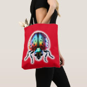 Moderne lieveheersbeestje tote bag (Dichtbij)
