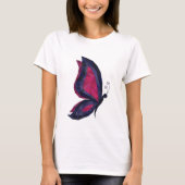 Moderne liftvlinder, paars, roze, blauw t-shirt (Voorkant)